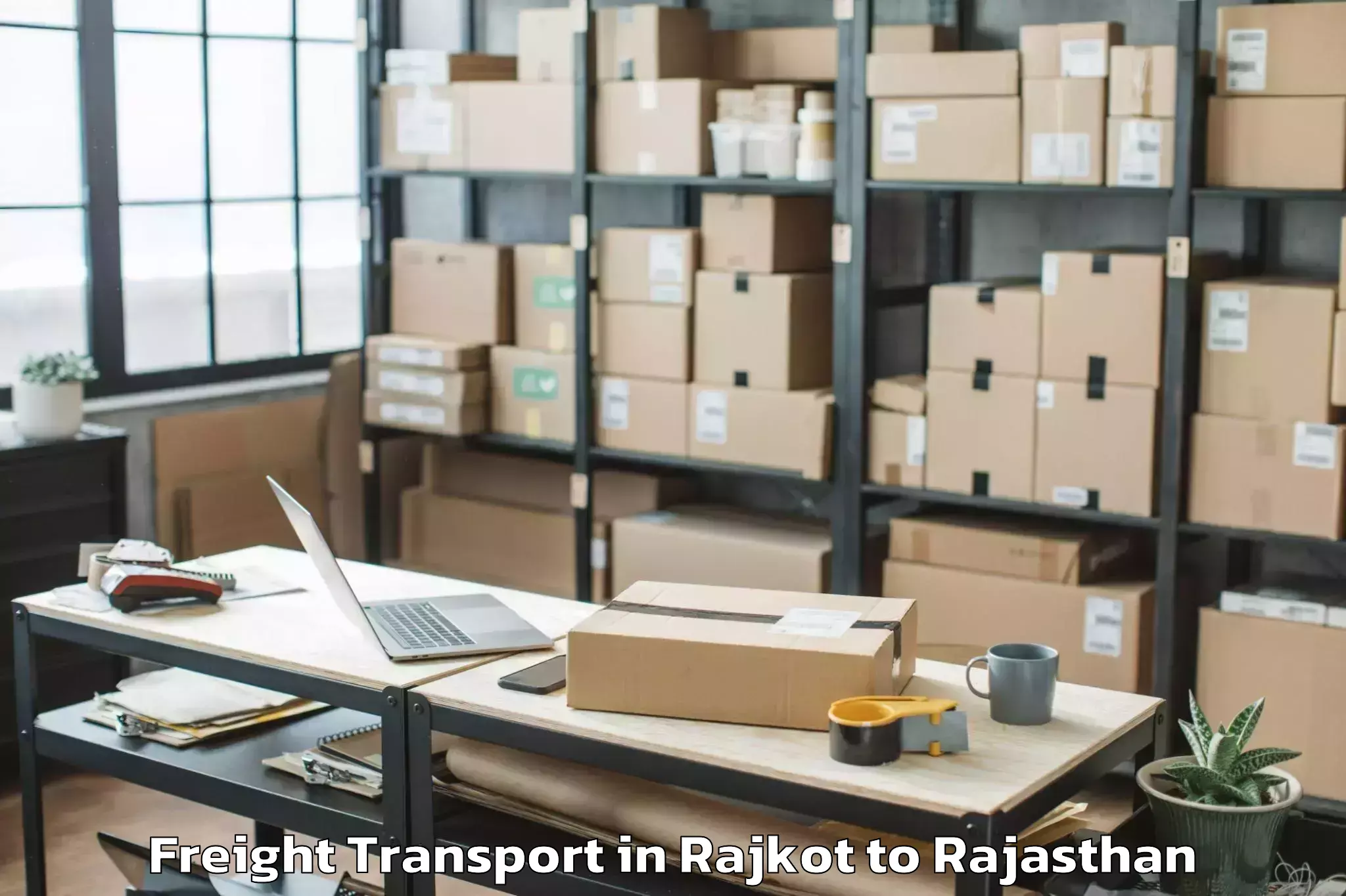 Comprehensive Rajkot to Sunrise University Alwar Freight Transport